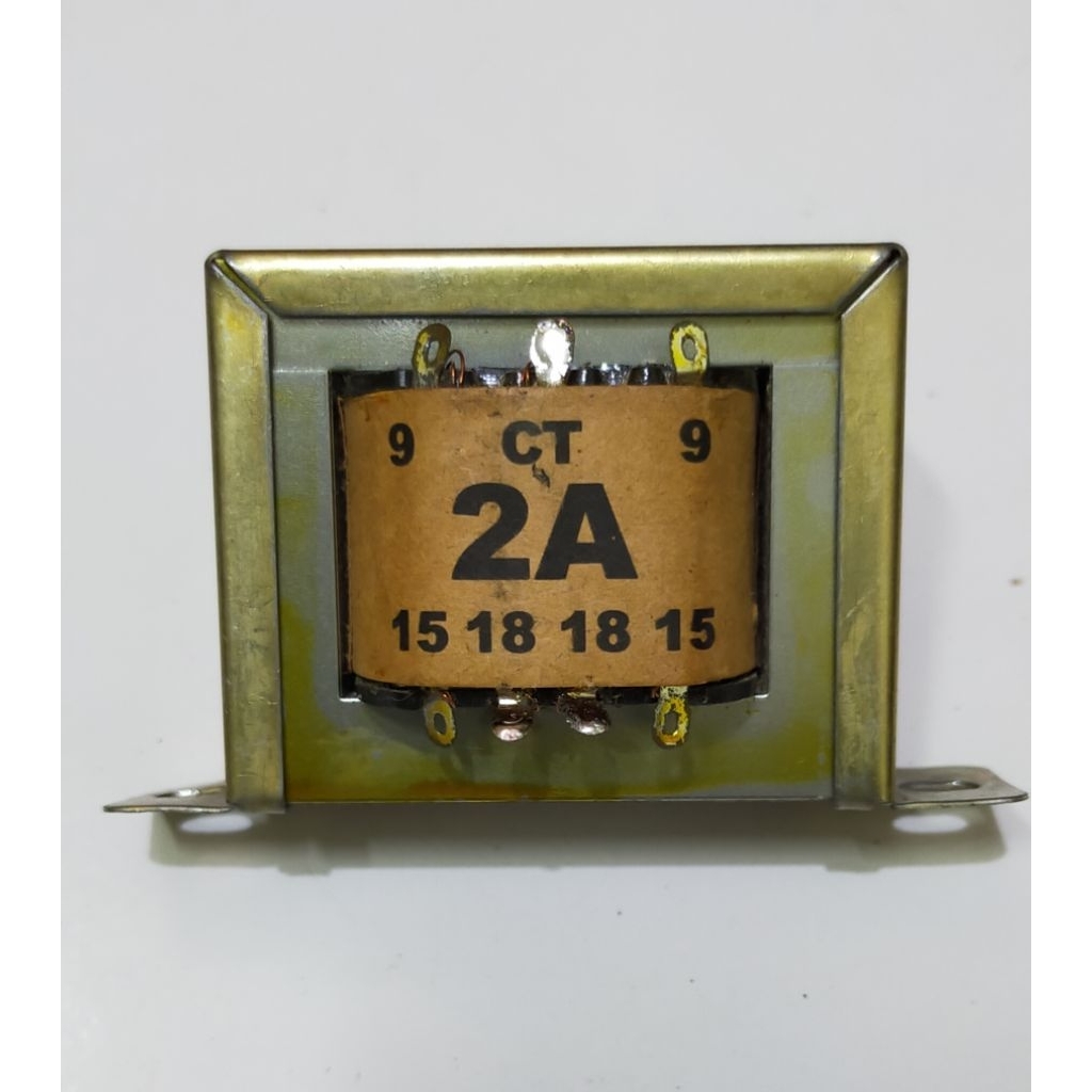 TRAFO copotan  CT:2 AMPERE.. 15 volt