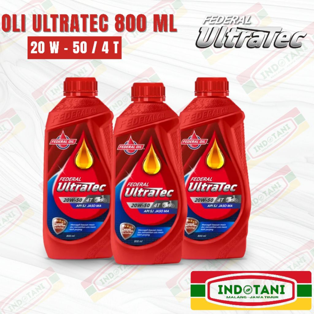 Federal Ultratec 800ml / Oli Ultratec 800 ml / Oli Mesin 4 Tak