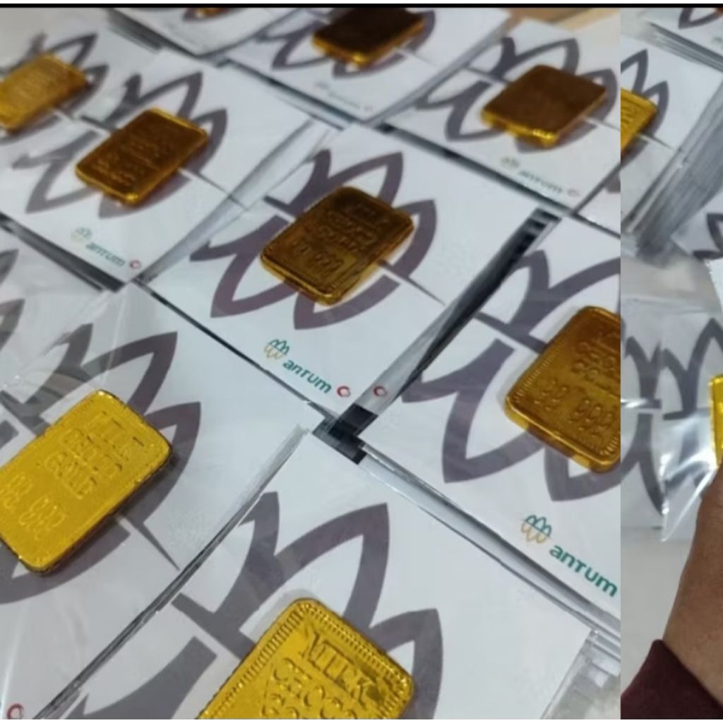 GIFT MAS`ANTUM Coklat Mini Gold Batangan - Desain Unik, Hadiah Lucu