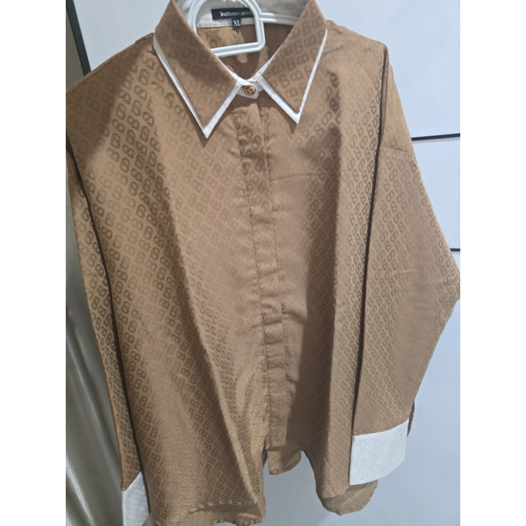 BUTTONSCARVES MONOGRAM SHIRT PRELOVED XL