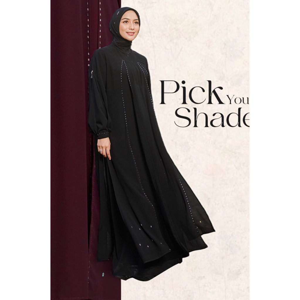 Gamis Abaya Hitam Payet