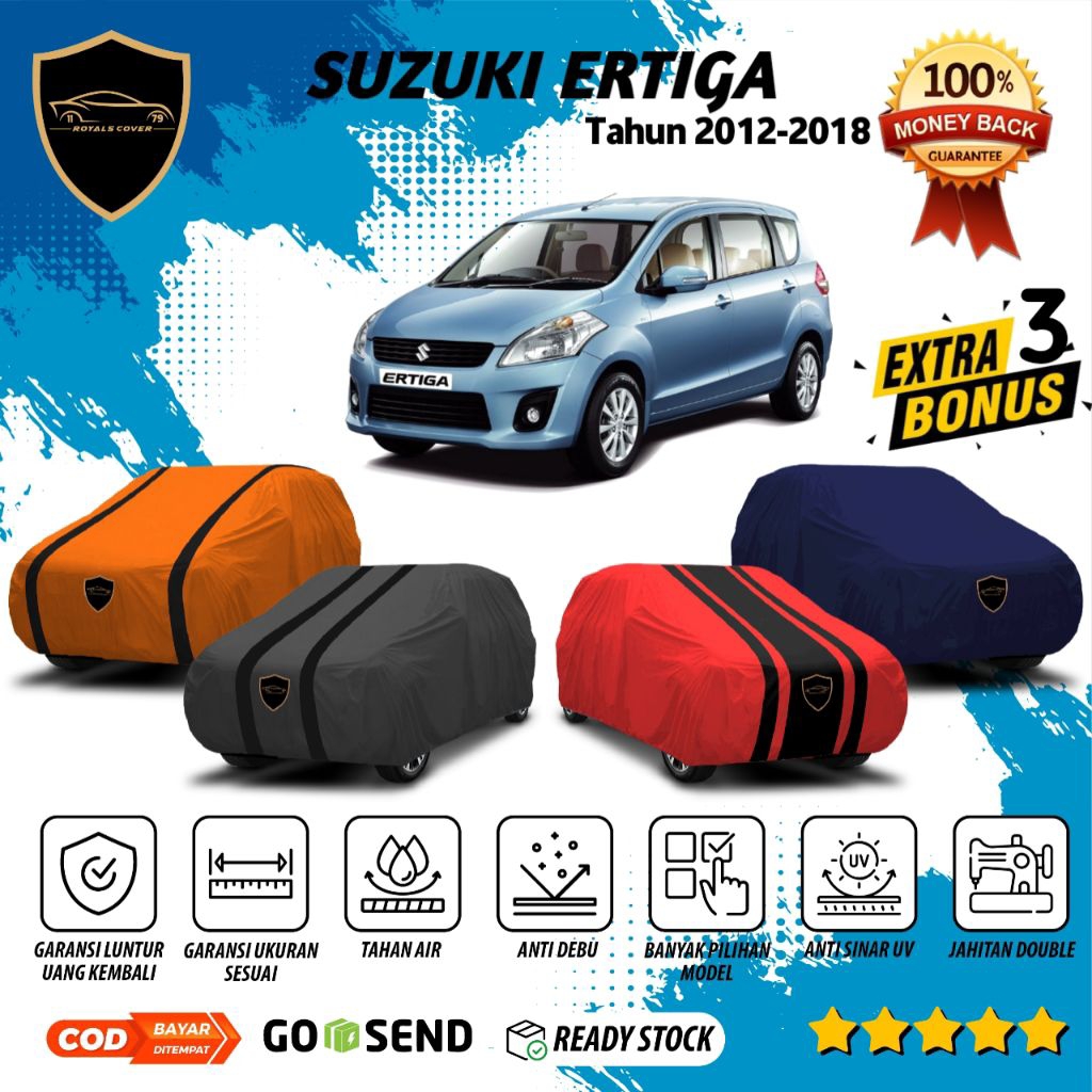 Body Cover Mobil Ertiga Lama, Sarung Mobil Suzuki Ertiga 2012, 2013, 2014, 2015, 2016, 2017, 2018 Se