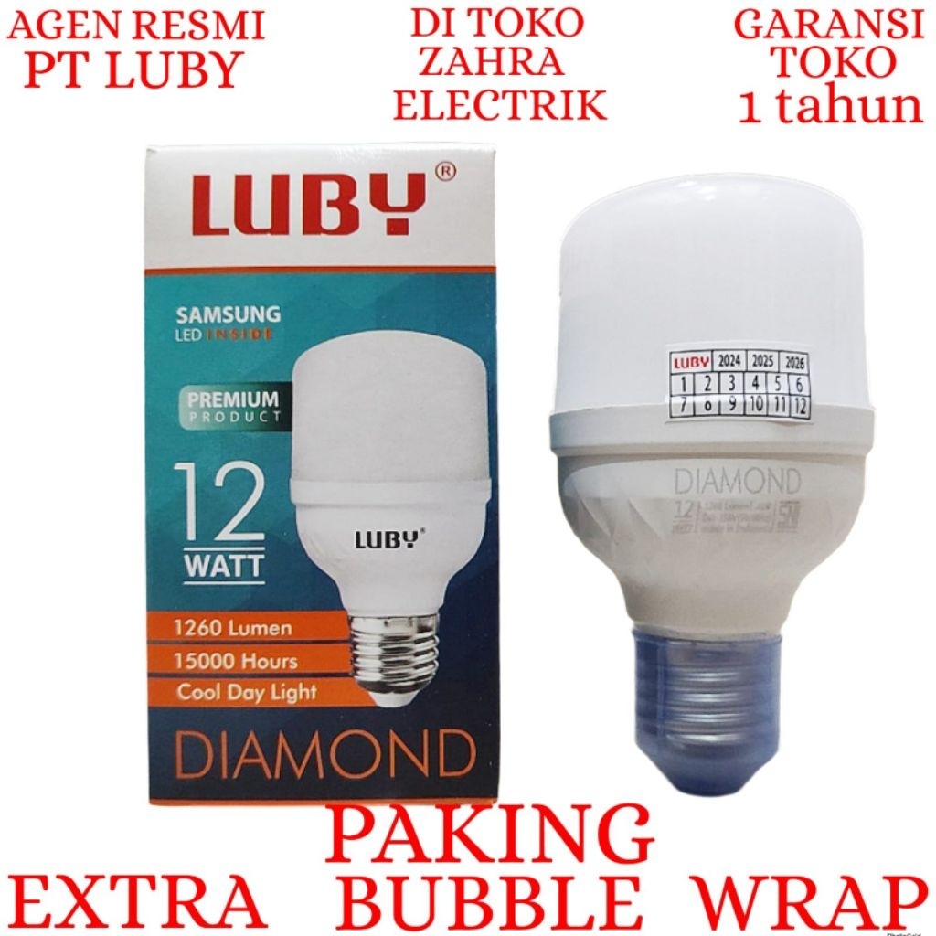 BOHLAM LED LUBY / LAMPU LED LUBY DIAMOND 12W