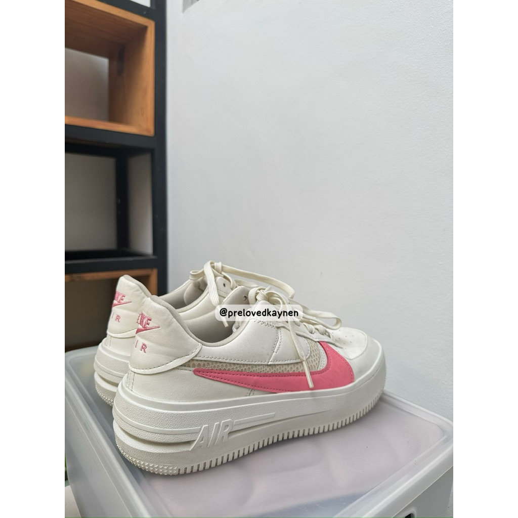 preloved nike platform AF1 pink nude