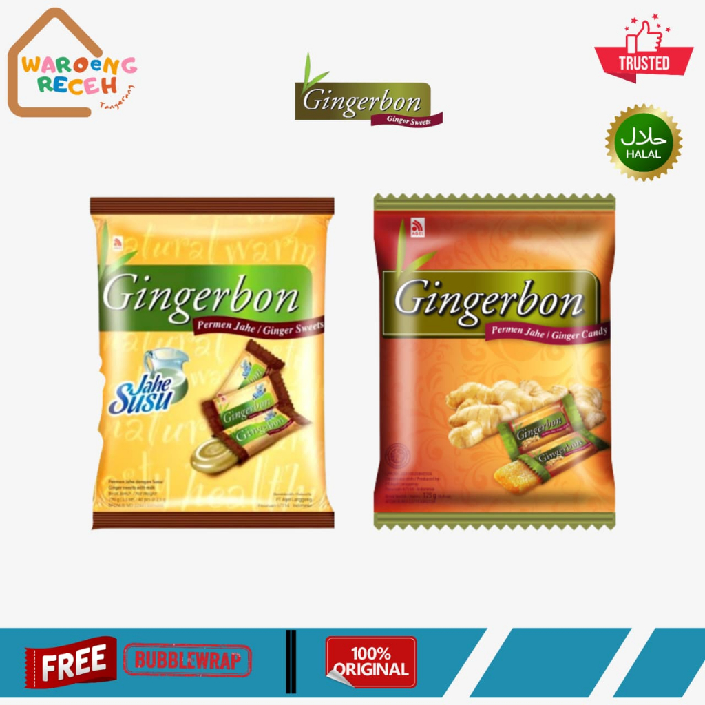 Permen Gingerbon Jahe Original Susu 125 Gr - 1 Pack