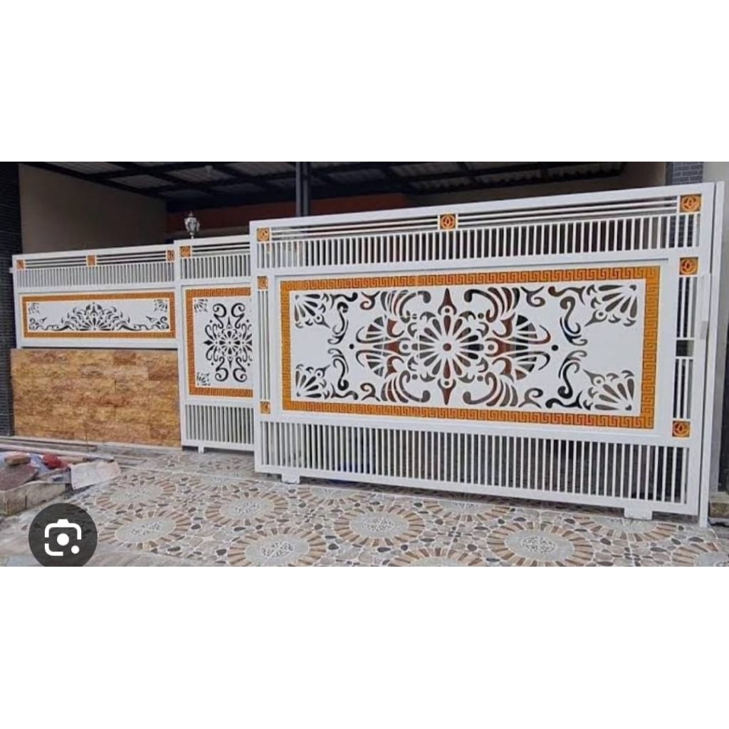 pagar lasser cutting minimalis