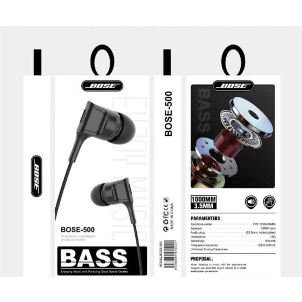 GROSIR HEADSET EARPHONE HANDSFREE BOSE 500
