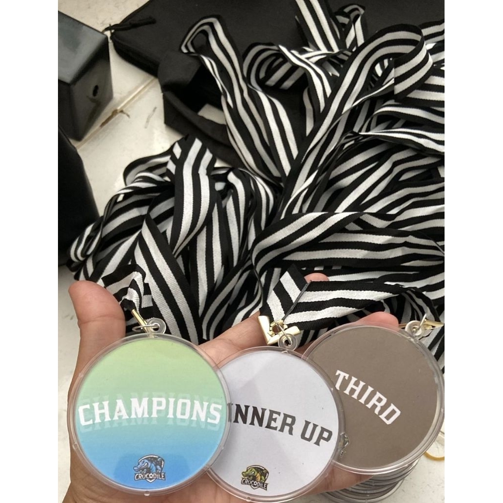 Kalung Medali Minisoccer/Medali Trofeo/Fourfeo/Perpisahan Sekolah/Medali Custom Desain