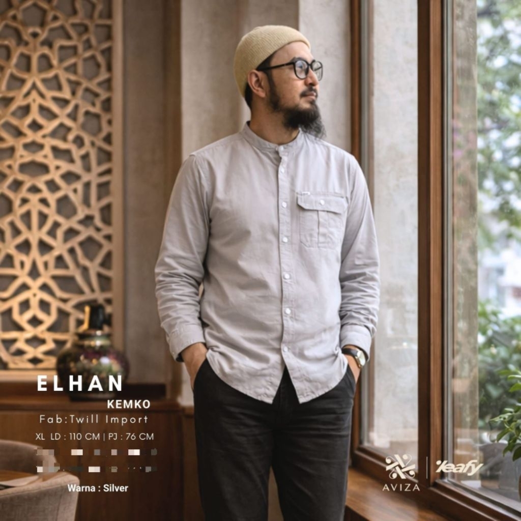 Kemeja koko Elhan kemko original Leafy