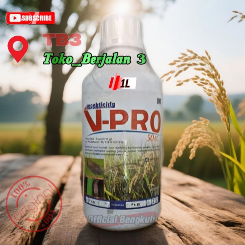 Insektisida V PRO 50EC 1L ZPT Efektif Basmi Hama Ulat Kutu Semut Rayap Wereng