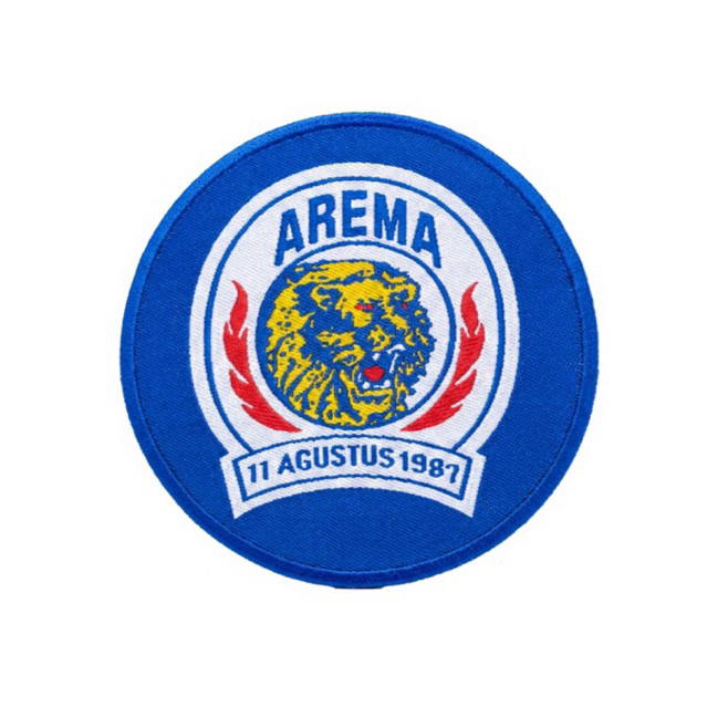 Label Woven Logo Arema Singa Bertindik by OYISAM