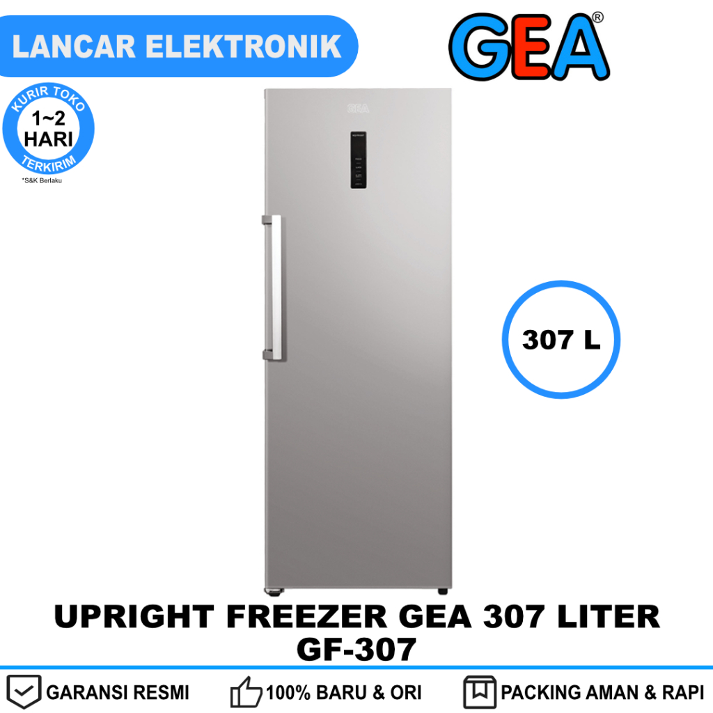 Upright Freezer GEA 307 Liter No Frost GF-307 - Super Freeze