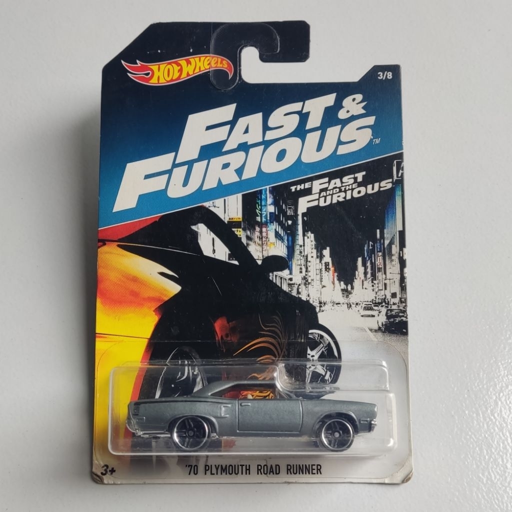 Hot Wheels Seri 2017 Fast and Furious 70 Plymouth Road Runner Grey First Edition - HW SERIES
