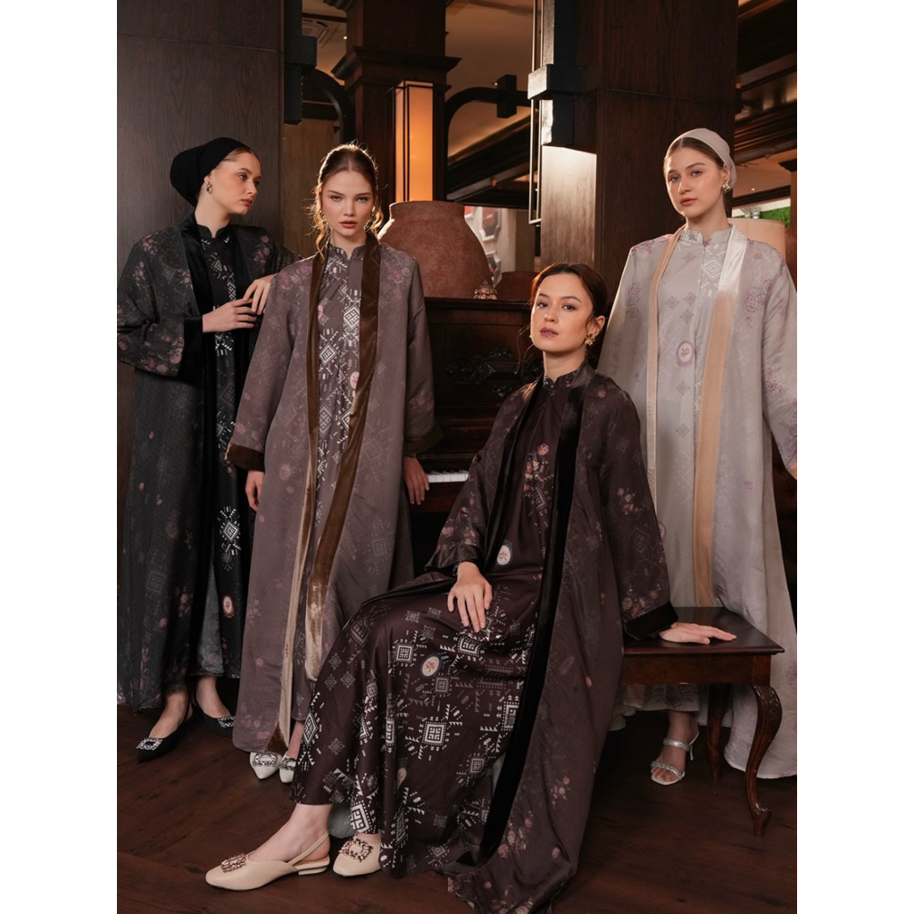 Ayesha dress + kaftan 2in 1 prekium printing