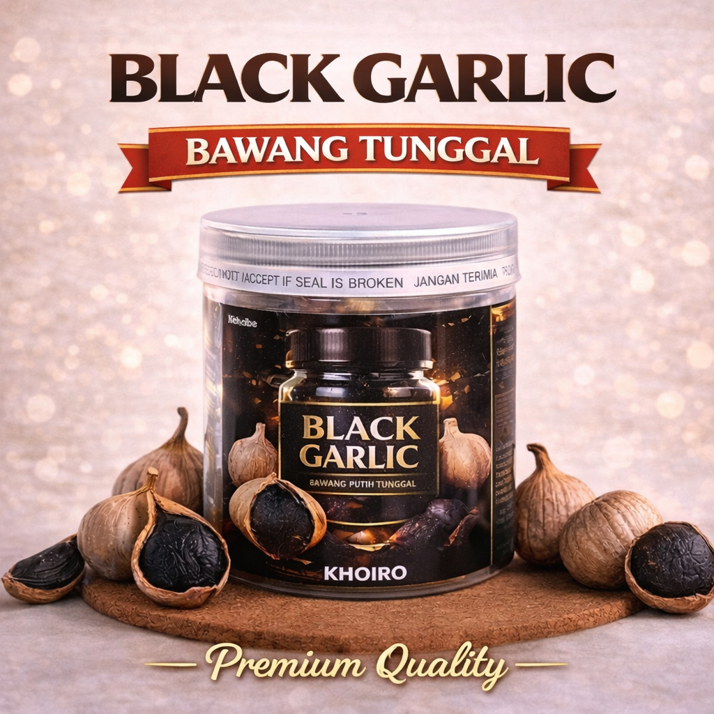 Black garlic bawang putih tunggal bawang lanang yang difermentasi / bawang hitam 200 gram