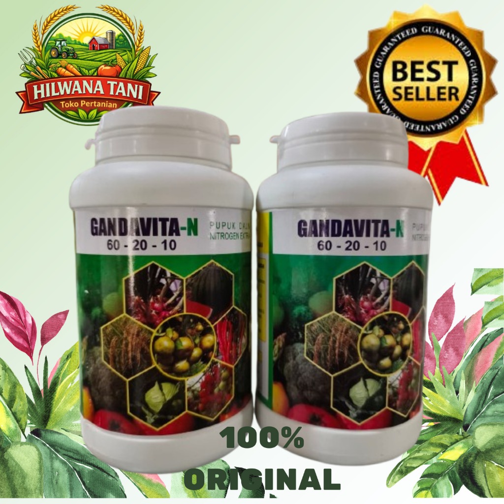 GANDAVITA N  PUPUK DAUN 60-20-10 500 GR