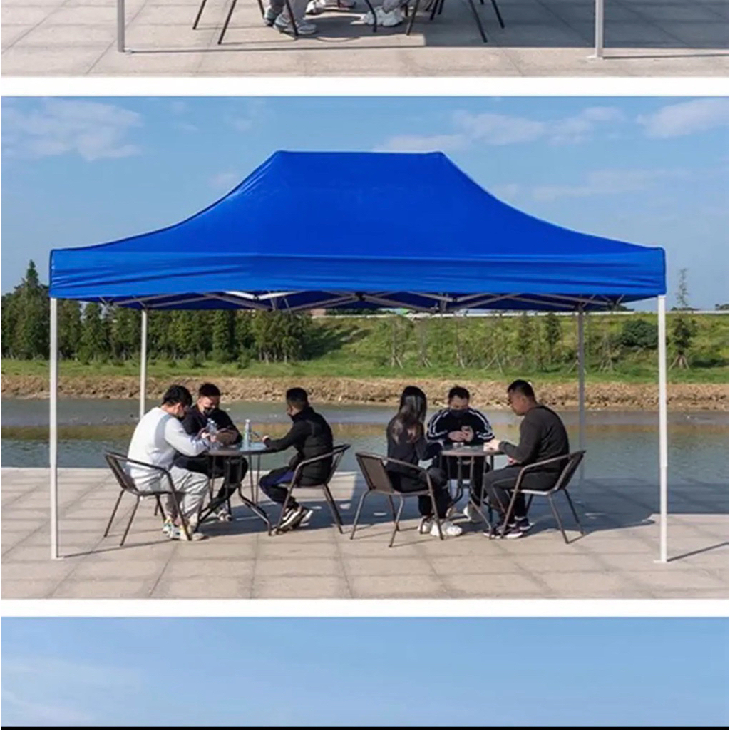 Tenda lipat matic 3x4,5 ket besi 1,2 mm