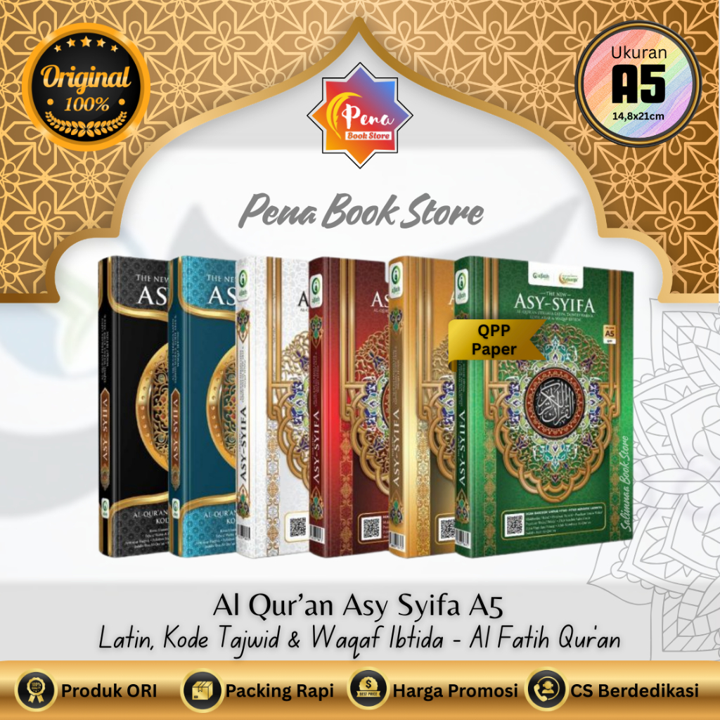 Al Quran Asy-Syifa A5 Sedang Latin Per Kata Tajwid Warna Waqaf Ibtida Al Fatih Quran