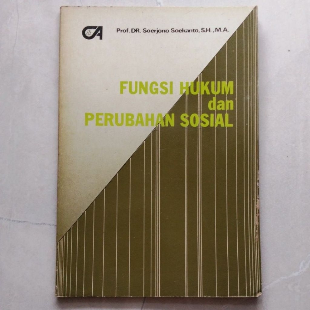 Fungsi Hukum dan Perubahan Sosial ( ORI BEKAS ) #Prof.Soerjono Soekanto