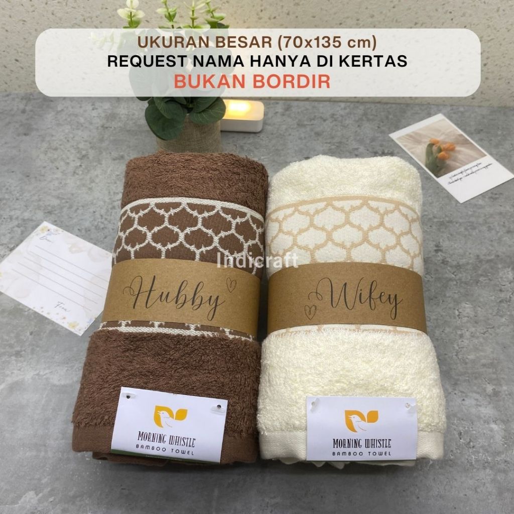 Kado Pernikahan Handuk Couple / Hampers Handuk Couple Seserahan / Kado Wedding Couple Premium