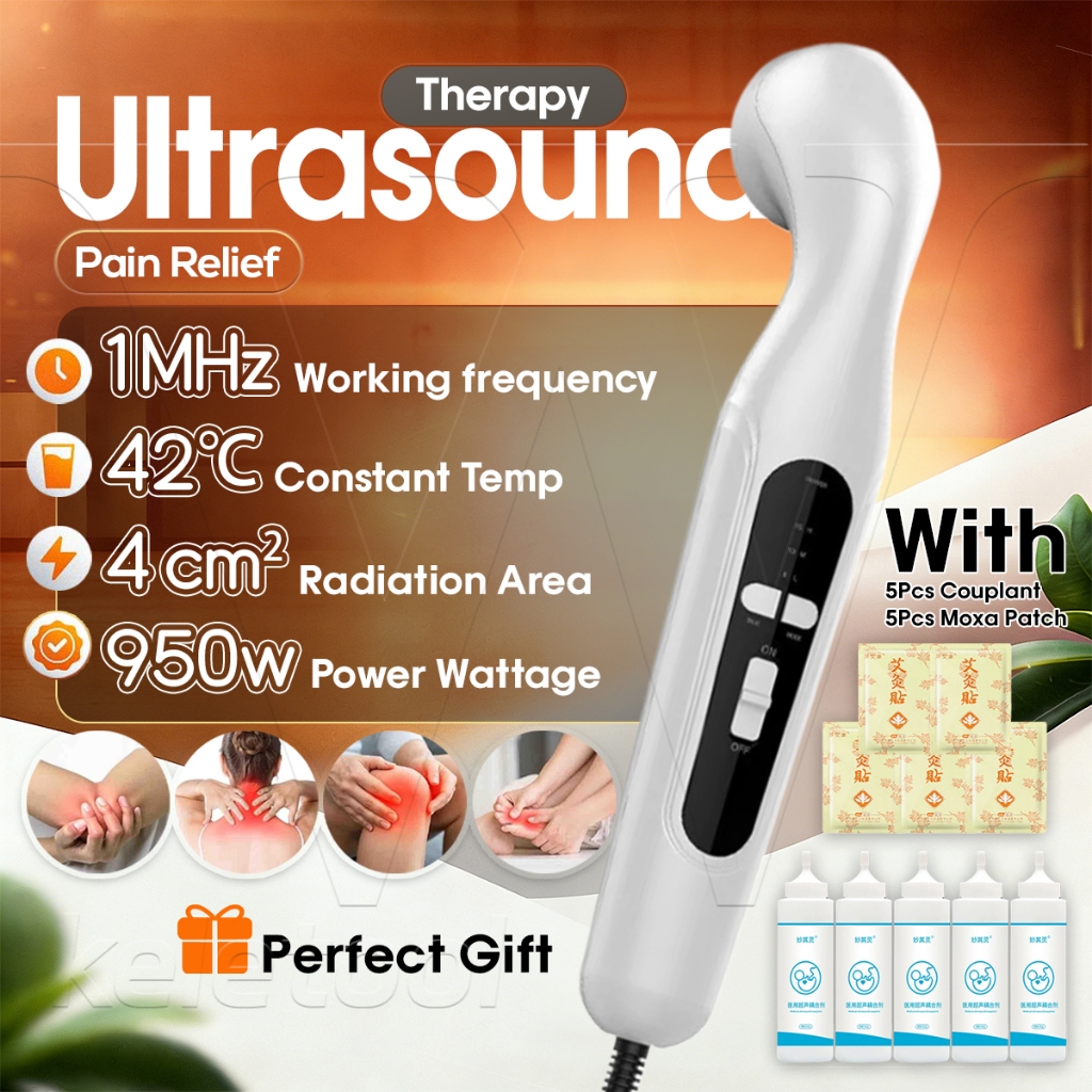 Portable Ultrasound Fisioterapi 1MHz Profesional Ultrasound Pain Relief Therapy Terapi Fisioterapi A