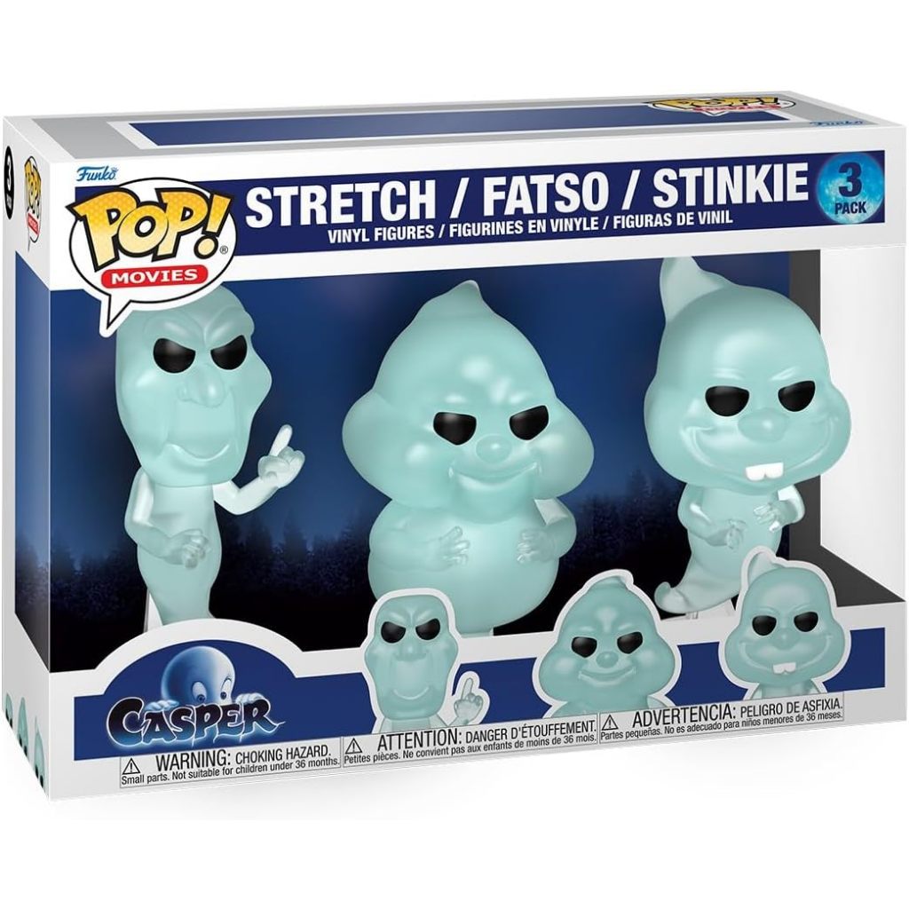 Funko Pop Movies: Casper 30th Anniversary - Stretch/Fatso/Stinkie - 3-Pack
