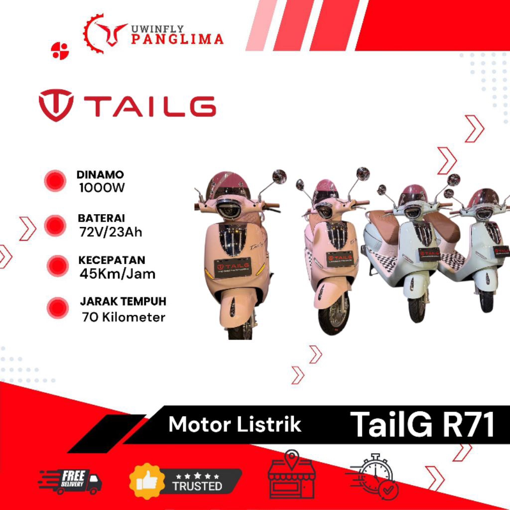 Motor Listrik TailG R71 | Motor Listrik Terbaru, Dinamo 1000W