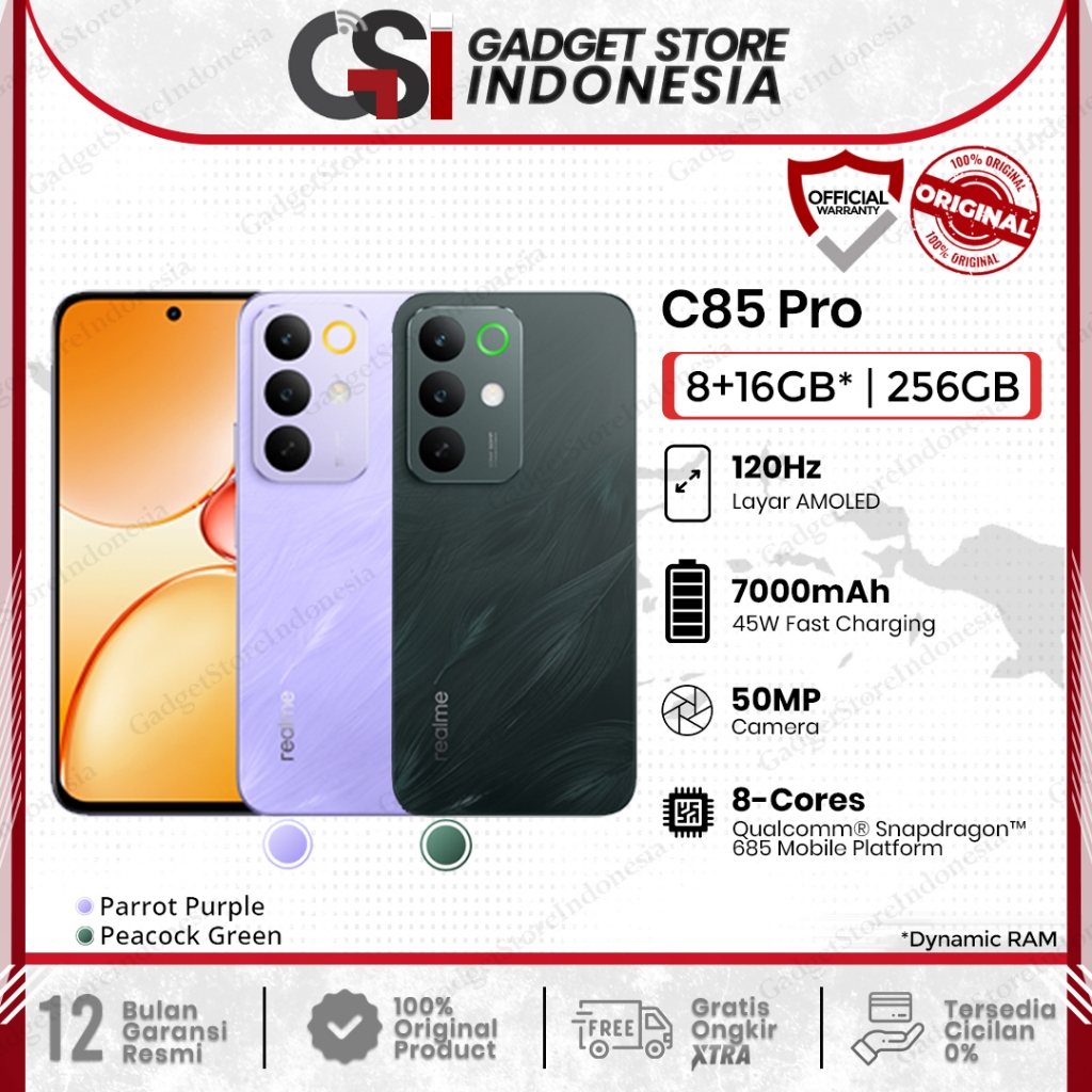 Realme C85 Pro ( 8/256GB ) Ram 8 Internal 256Gb Battery 7000mAh Garansi Resmi