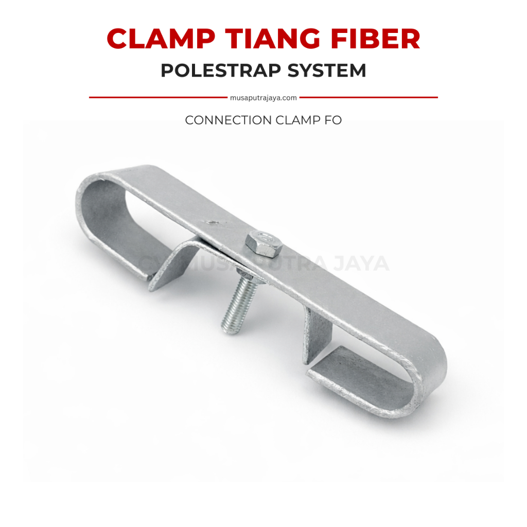 Clamp Tiang Fiber Optik Polestrap Connection Clamp Telkom