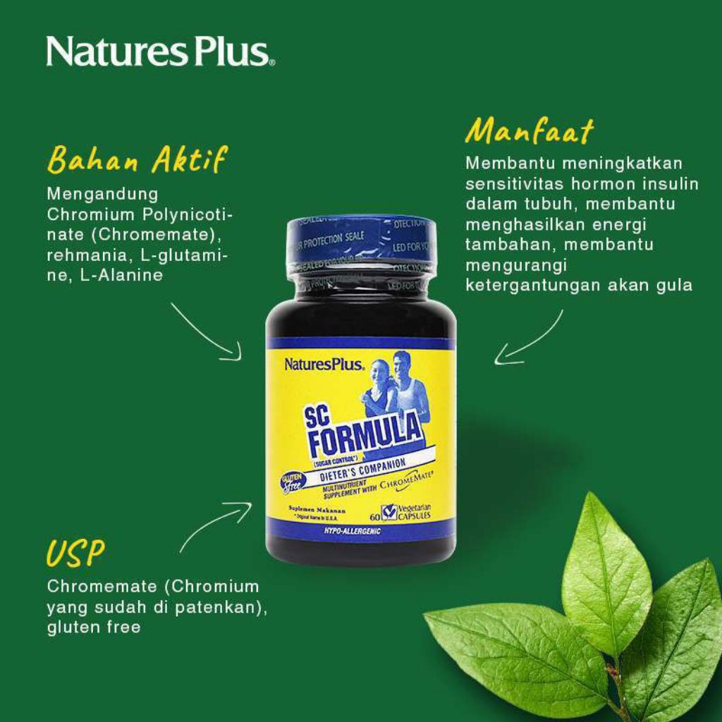 NATURE'S PLUS SC FORMULA BOTOL @60