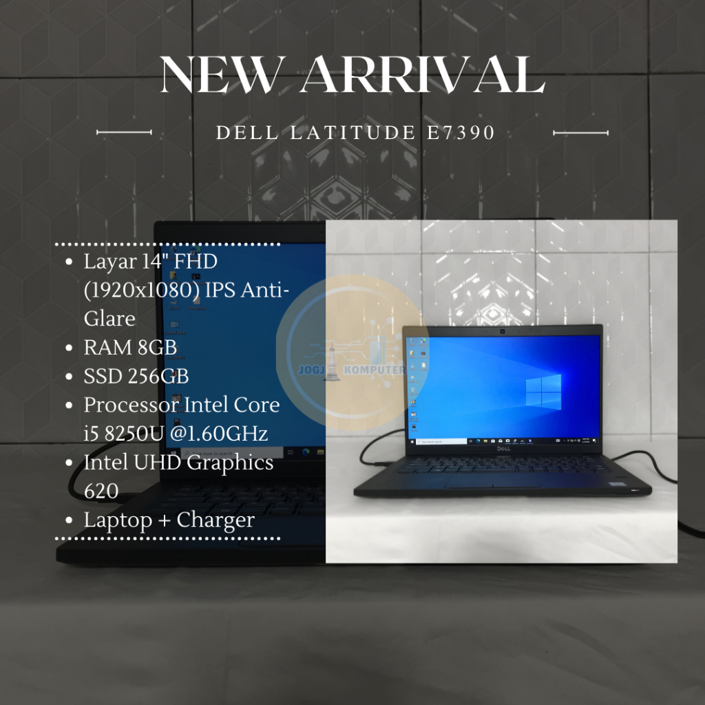 DELL LATITUDE 7390 8/25GB | i5 Gen 8 | Second Unit | Laptop + Charger