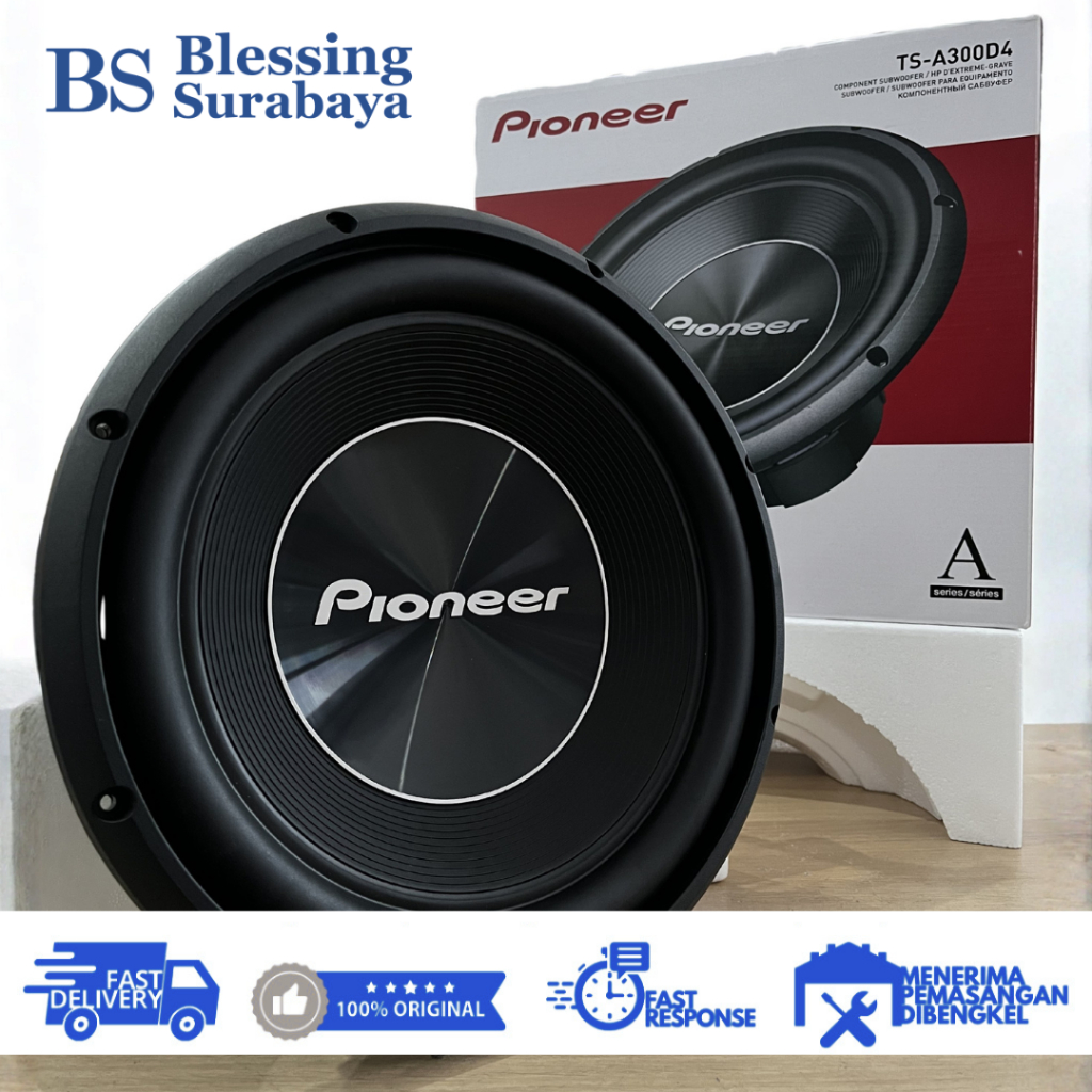 SUBWOOFER TS-A300D4 Double Coil 12" PIONEER 12 Inch.