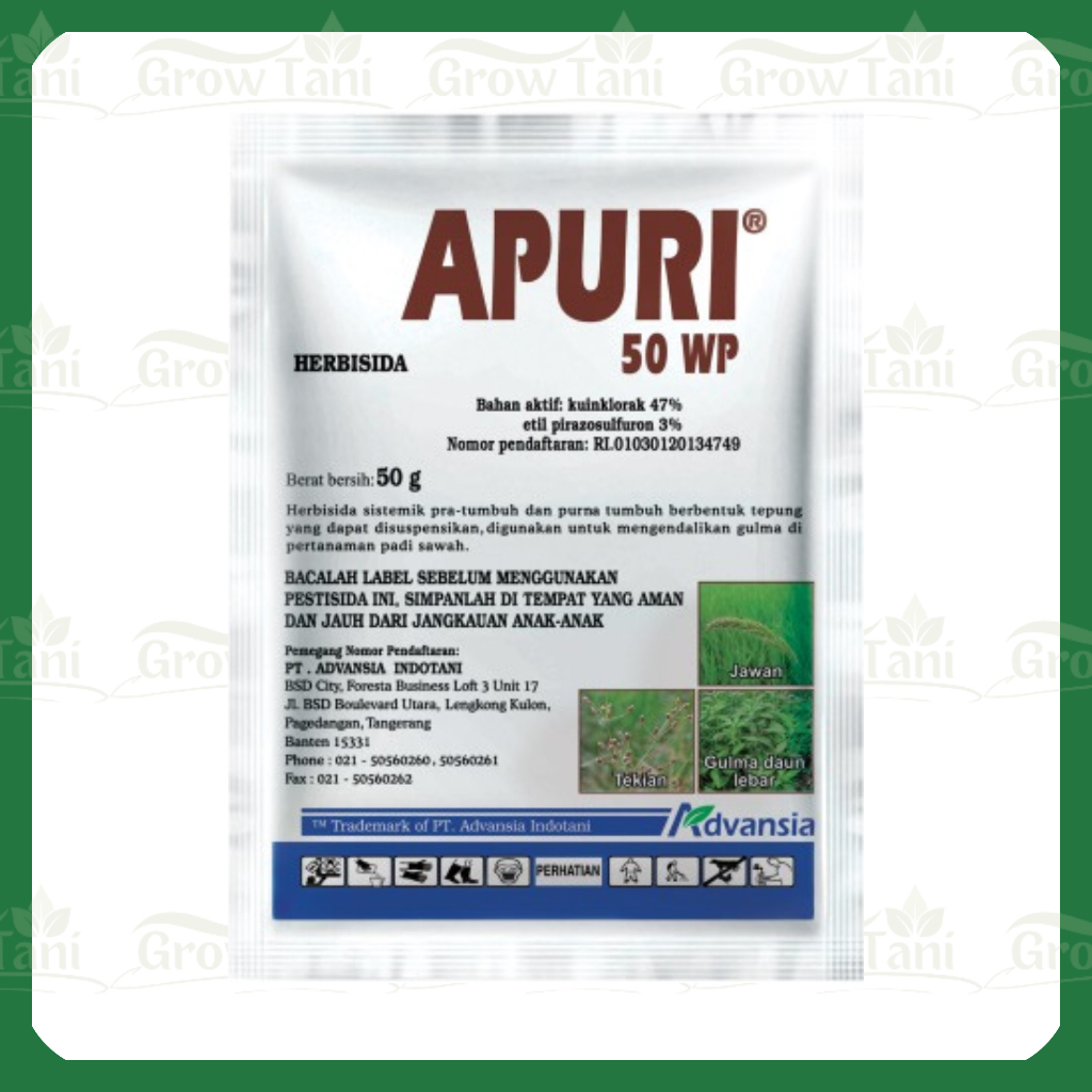 Apuri 50 WP Herbisida Gulma Padi 50gr
