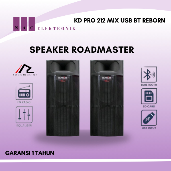 SPEAKER AKTIF ROADMONSTER KD Pro 212 MIX REBORN GARANSI RESMI