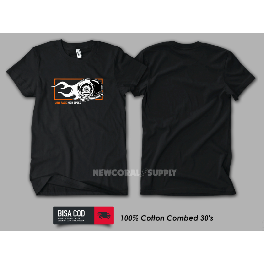 Baju Kaos Tshirt Vespa Scooter Rider Cotton Combed Premium Kualitas Distro Termurah
