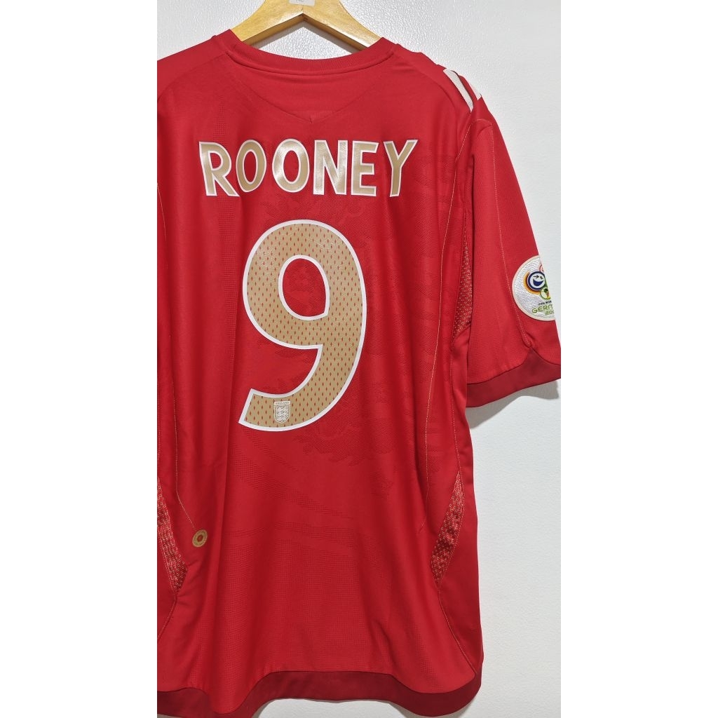 Jersey England Rooney WC2006 Away
