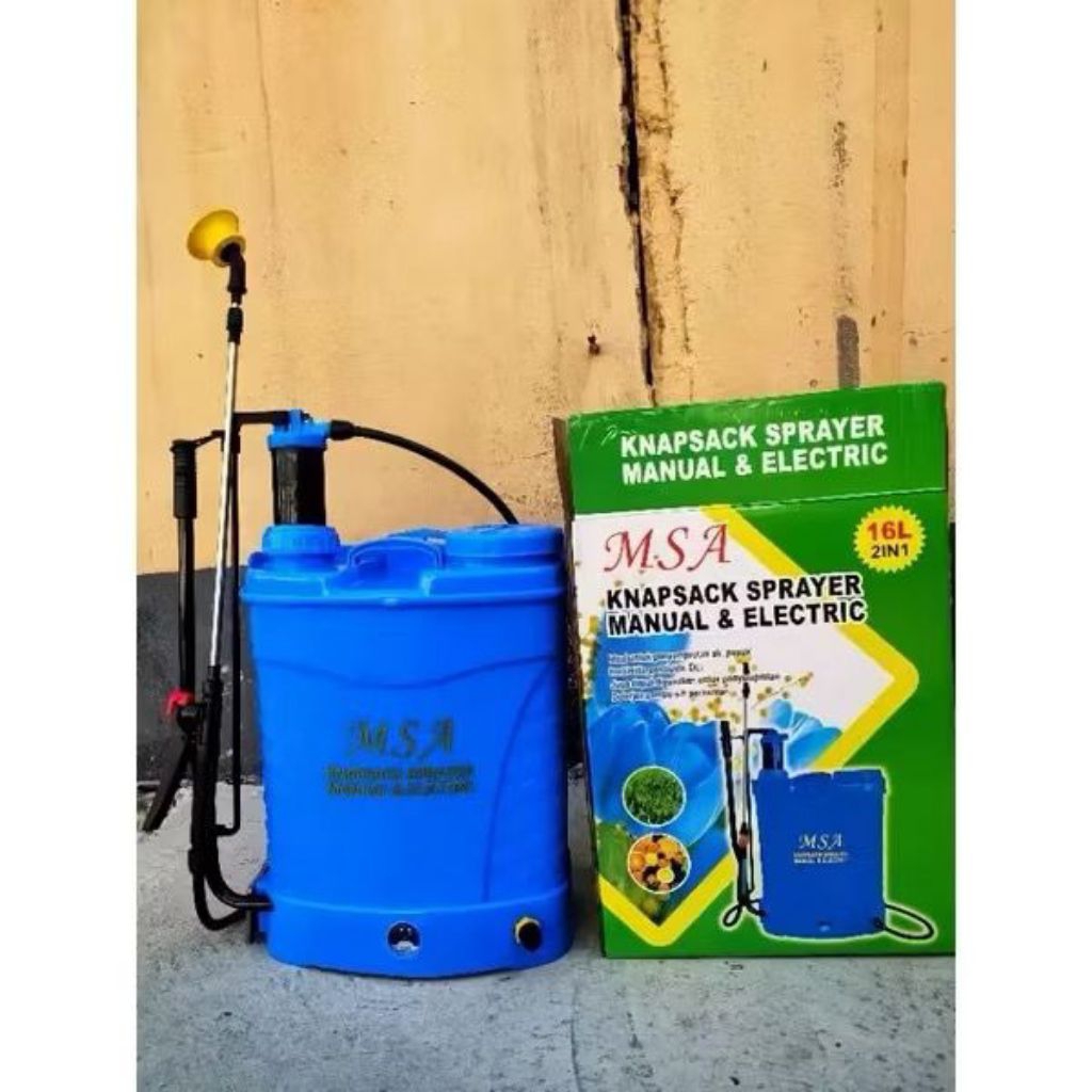 Pompa SPRAYER 16 LITER MSA MANUAL DAN ELEKTRIK 2 IN 1