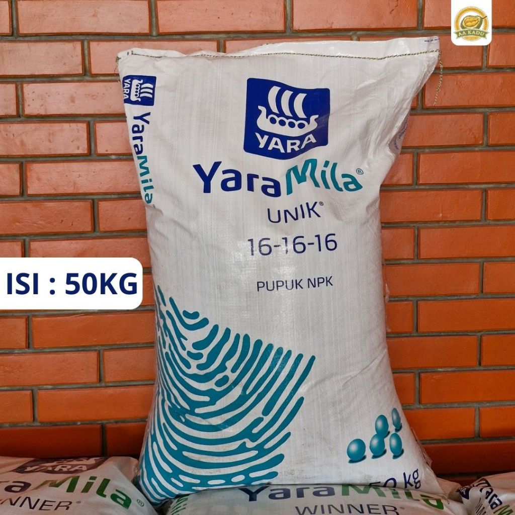 Pupuk NPK YaraMila Unik 16-16-16 50KG – Pupuk NPK Seimbang untuk Semua Tanaman | Original Yara