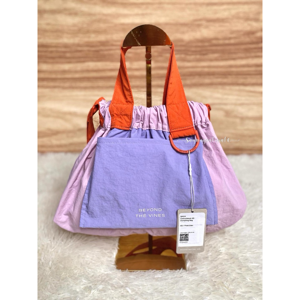 Preloved BTV Beyond The Vines XS Colourblock Colorblock Dumpling Bag Tas