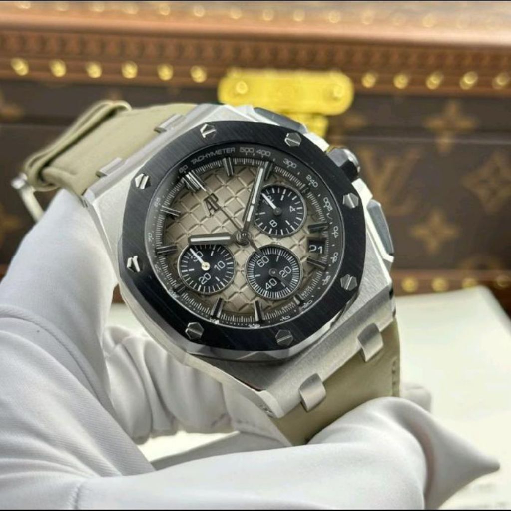 JAM TANGAN AP ROYAL OAK OFFSHORE SWISS MATIC DIAL 43MM