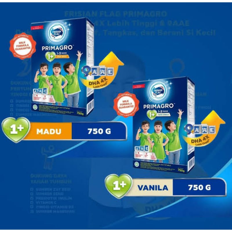 Frisian Flag 1+ 750g - Primagro Tahap 1 - Susu Primagro 1+