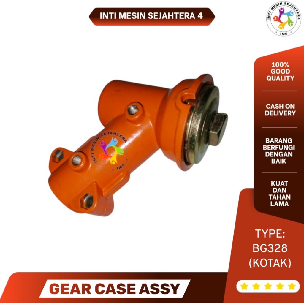 Gear Case BG328 Mesin Potong Rumput /Gear Box Segi 4 328 Brushcutter Original Asli