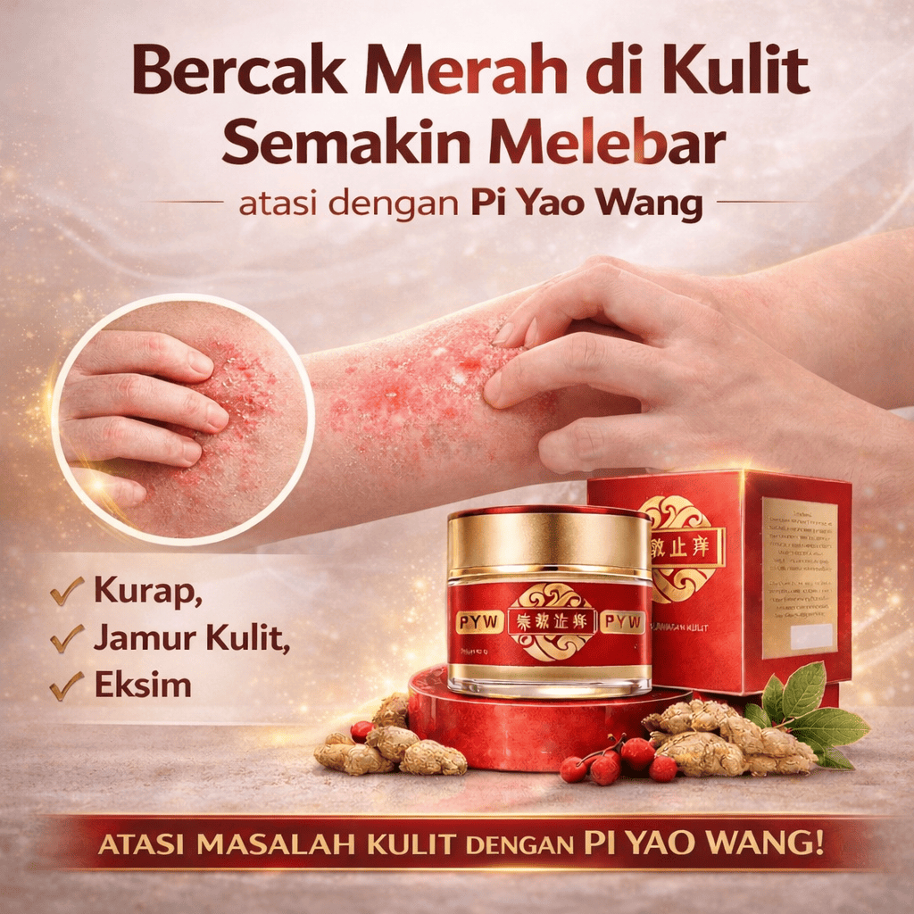 Pi Yao Wang Salep Gatal Cina Paling Ampuh Obati Eksim Herpes Alergi Kulit Panu Kadas Kudis dan Jamur