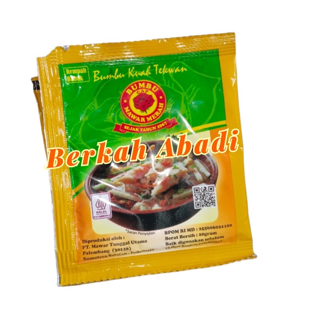 Bumbu Tekwan Cap Mawar Merah Satuan 20 gr