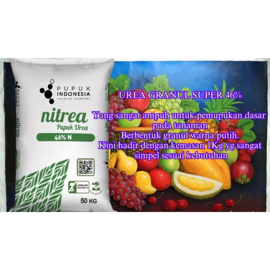 Pupuk Urea 46% super kilat ampuhnya 1 Kg