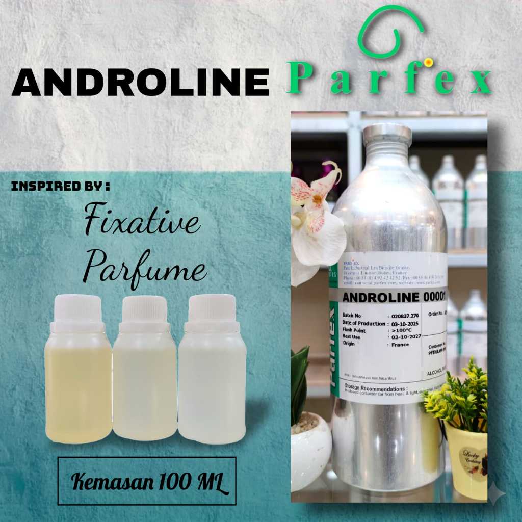 100 ML - ANDROLINE [ PARFEX ] | Bibit/biang parfum murni tanpa campuran kemasan repack -  fixative