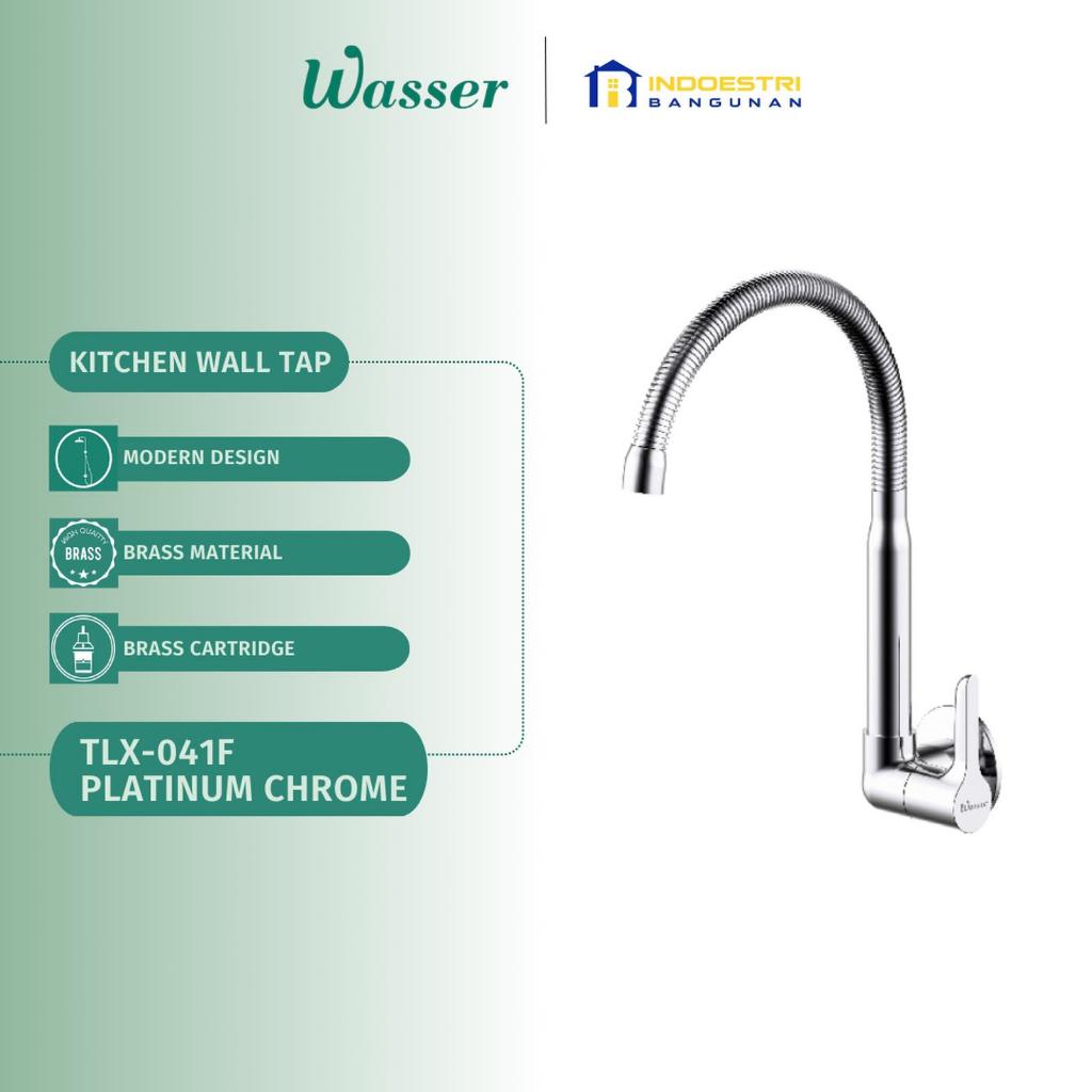 Kran Sink Cuci Piring Dinding Wasser TLX 041F Platinum Chrome / Wasser Keran Cuci Piring / Kran Sink