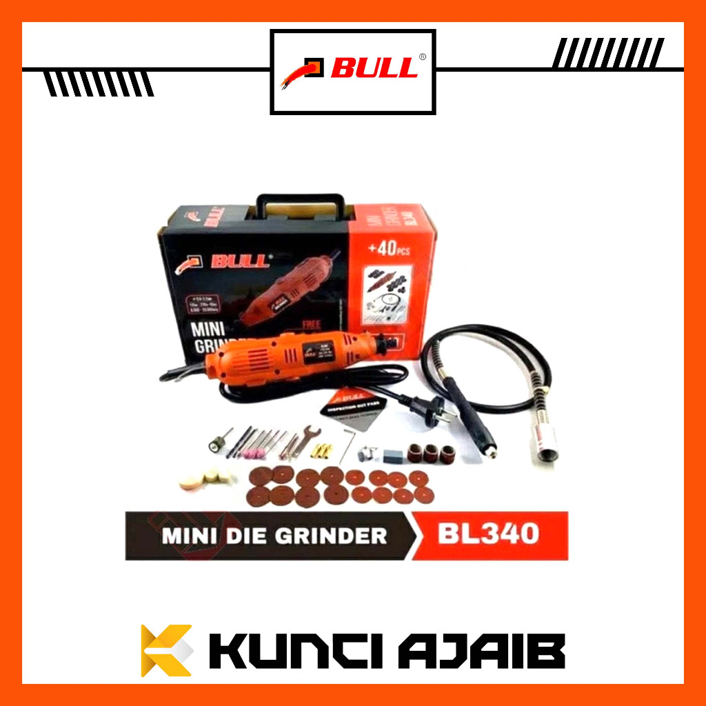 BULL BL340 Mini Die Grinder Set - Tuner Set Gerinda Bor Mini Rotary