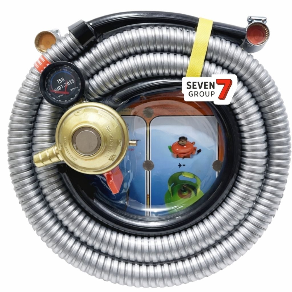 Regulator Gas Personalux + Selang 1,8 Meter | Set Regulator LPG Anti Bocor