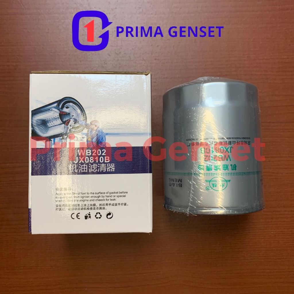 Filter Oli / Oil Filter Genset 4JA1 Series JX0810 / 4JA1-D1 / 4JA1-F1 / 4JA1-Z2 / 4JA1-WLD Untuk Gen
